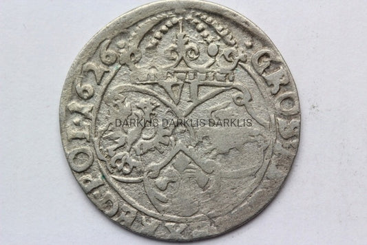 SZÓSTAK POLSKA 1626 - ZYGMUNT III WAZA - ST.2-/3+