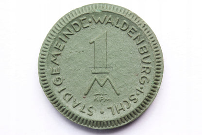 MARKA WALDENBURG WAŁBRZYCH 1921 - GÓRNIK CERAMIKA
