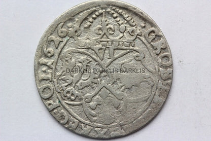 SZÓSTAK POLSKA 1626 - ZYGMUNT III WAZA - ST.2-/3+