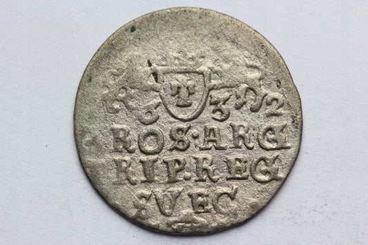 TROJAK ELBLĄG POLSKA 1632 ZYGMUNT III WAZA - ST. 3