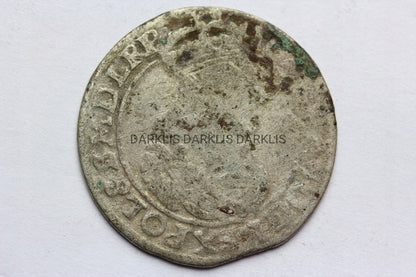 SZÓSTAK POLSKA 1662 AT - JAN II KAZIMIERZ ORYGINAŁ