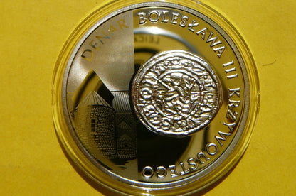 10 ZŁ POLSKA 2014 DENAR BOLESŁAWA KRZYWOUSTEGO Ag