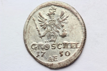 2 GROSCHEL ŚLĄSK WROCŁAW 1750 FRYDERYK II