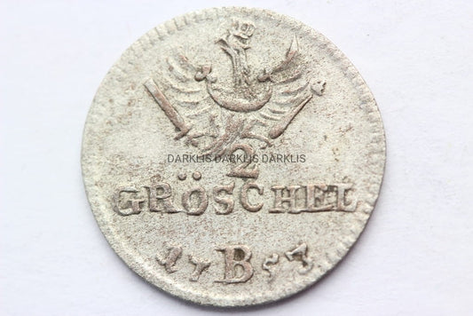 2 GROSCHEL ŚLĄSK WROCŁAW 1753 FRYDERYK II A1
