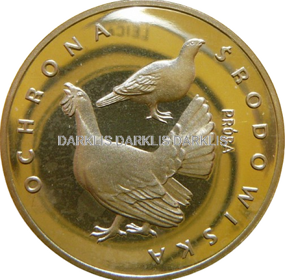 100 ZŁOTYCH POLSKA 1980 GŁUSZEC ZWIERZĘTA - PRÓBA