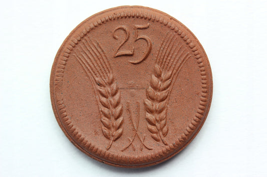 25 PFENNIG MUNSTERBERG ZIĘBICE 1921 - CERAMIKA