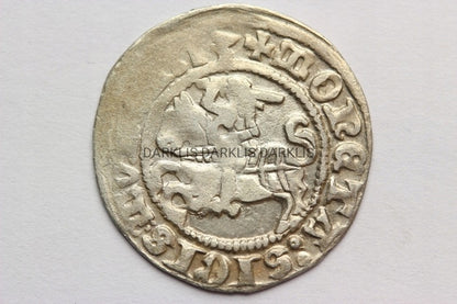 PÓŁGROSZ WILNO POLSKA 1513 ZYGMUNT I STARY - ST.2-