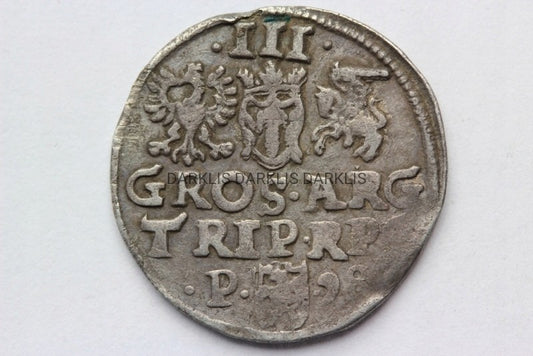 TROJAK POZNAŃ POLSKA 1598 ZYGMUNT III WAZA ST2-/3+